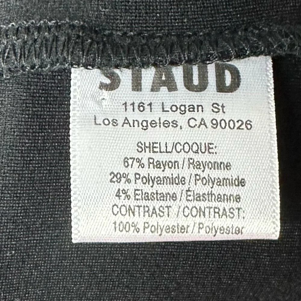 NWT Staud Hawthorne Dress Black & Ivory Size Small - Picture 9 of 17